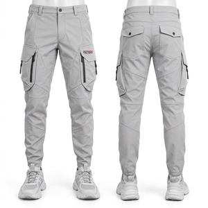 Pantalon cargo utilitaire moderne avec plusieurs poches, construction confortable et silhouette élégante, idéal pour les sorties décontractées en plein air. - Product Image 6
