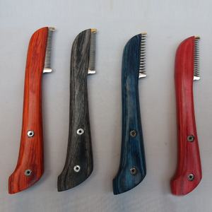 Ensemble de 6 couteaux de toilettage pour animaux de compagnie en acier inoxydable de haute qualité avec poignée ergonomique, couteaux de toilettage pour terriers, couteau de cardage, peignes pour animaux - Product Image 4