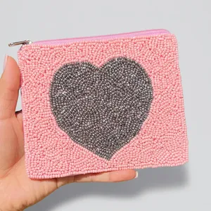 Beaded Seed Beads Promotional Beaded Coin Purse Closure <b>Mini</b> Luxury <b>Pouch</b> Beaded Coin <b>Pouch</b> Money Quote Wholesale Fashion - Product Image 1