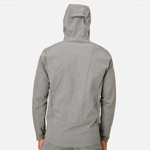 Custom Logo Men's Outdoor <b>Waterproof</b> Windbreaker <b>Jacket</b> Lightweight Breathable Tactical Softshell Hooded Hiking Sportswear Coat - Product Image 2