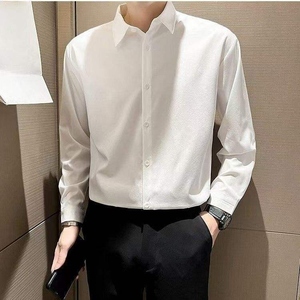 เสื้อเชิ้ตผู้ชายลำลองฤดูร้อน รุ่น X-002 ระบายอากาศได้ดี เป็นมิตรกับสิ่งแวดล้อม ผลิตจากผ้าป๊อปลินย้อมเส้นด้าย บริการ OEM - Product Image 4