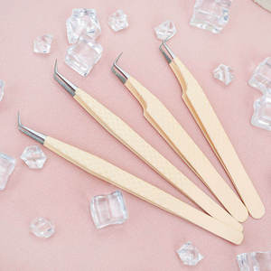 Pinzas para Pestañas Rojas TEEJAY de Acero Inoxidable con Punta Suave de 12.5CM, Agarre de Precisión con Diamantes, Agarre Perfecto para Extensión de Pestañas - Product Image 3
