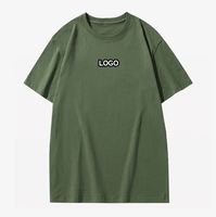 T-shirt décontracté pour homme, coupe classique, manches courtes, col rond, vert uni, séchage rapide, jersey 180g, 100% coton, devant vierge pour transfert thermique