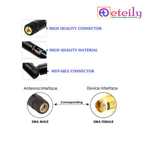ETEILY <b>5G</b> 3dBi Rubber Duck <b>Antenna</b> with for Male Movable Connector Model SKU ET-5G3R-SMMO in India - Product Image 2