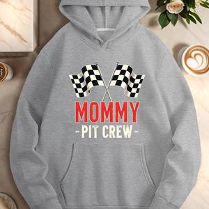 Sudaderas Casuales Estampadas de Punto para Mujer MOMMY PIT CREW, 100% Poliéster - Product Image 2