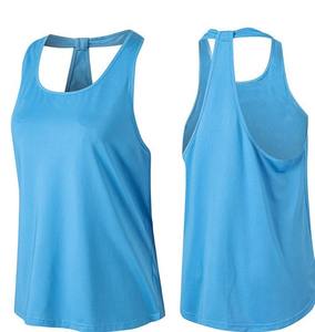 Camiseta sin mangas deportiva para mujer, tejida a mano, de secado rápido, holgada, transpirable, sin espalda, para entrenamiento, fitness, correr, gimnasio. - Product Image 2