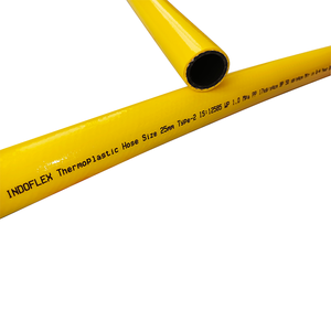 Tuyau rond flexible tressé en PVC jaune durable, longueur 30 m, certifié ISO pour le transfert d'air et d'eau - Product Image 3