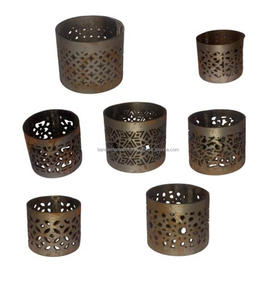 Bougeoir votif en fer décoratif pour la maison lot de 4 pièces avec bougeoir décoratif fini polonais votif pour la décoration d'éclairage - Product Image 5