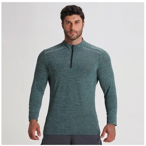 Camiseta de Punto para Hombre, Cuello Redondo, Manga Corta, Verde, 100% Algodón, Transpirable, Secado Rápido, Corte Regular, Informal - Product Image 1