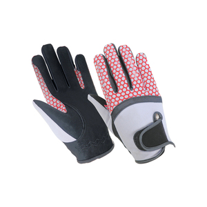 Guantes de Equitación de Cuero Sintético con Logotipo Personalizado, Guantes Técnicos Antideslizantes para Doma Clásica y Salto de Obstáculos - Product Image 1
