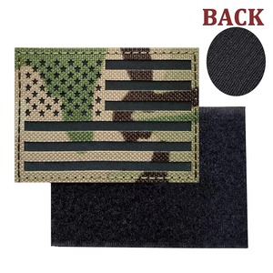 American Flag <b>Patch</b> Rectangle Woven Fabric Iron-<b>On</b> Embroidered Camouflage Background <b>Sew</b> <b>On</b> <b>Patch</b> - Product Image 3