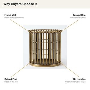 Antique Brass Metal Wall-mounted Wire <b>Basket</b> 20 cm Home Decor Hotel Wedding Gift - Product Image 5