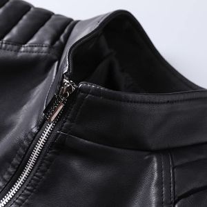 New Arrivals Wholesale High Quality Custom Oem Design Men Leather <b>Jacket</b> <b>Slim</b> Fit Stylish Comfortable Leather <b>jacket</b> for men - Product Image 5