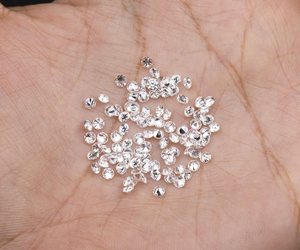 Diamantes de laboratorio de corte brillante redondo de 2.0 - 2.4 mm, diamantes de laboratorio para joyería, color E - F, claridad VVS - VS, diamantes brillantes. - Product Image 6