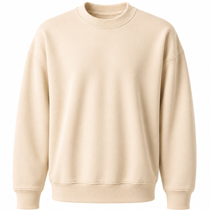 Sudadera de Cuello Redondo para Mujer de Alta Calidad, Color Verde Menta Sólido, 100% Algodón Tejido, Manga Larga, Estilo Casual Otoñal 2026 - Product Image 4