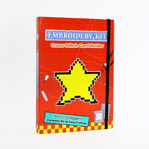 Stylish Embroidery Kit Compact Cross Stitch Card Holder Kit with Durable Felt Fabric and Threads - Product Image 5