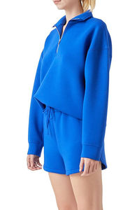 Ensemble court de sweats à capuche oversize pour femmes, faible MOQ, dernière conception, en coton, tendance 2025 - Product Image 6