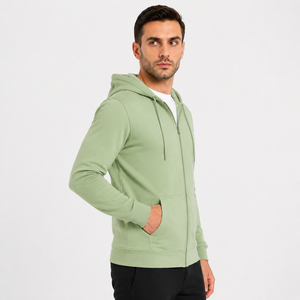 Sweat à capuche zippé pour homme de haute qualité, avec matière respirante et confort flexible, conçu pour les modes de vie actifs et un confort décontracté. - Product Image 2