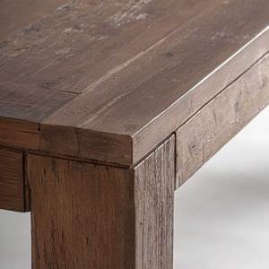 Modern Rectangle Solid <b>Wood</b> Dining <b>Table</b> with Fluted Pedestal Base <b>Foldable</b> Design for 6 Home Furniture - Product Image 4