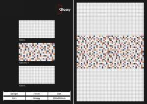 Azulejos de Pared de Cerámica Reflectantes Premium de 300x600 mm, 30x60 cm, Acabado Brillante, Revestimiento Interior para Proyectos de Baños y Cocinas Contemporáneos - Product Image 5
