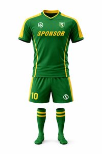 Free Design Printed Custom Team Uniform Rugby Football Training <b>Shirt</b> Set Breathable 100% Polyester Anti Bacterial Jersey Shorts - Product Image 2