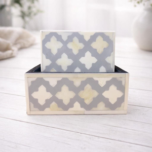 Hot Selling Customized Bone Inlay Decorative Coasters Square Shaped <b>Trivets</b> Mats Pads for Drinks Beverages Modern Design Coaster - Product Image 4