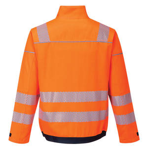 Chaqueta de seguridad reflectante para deportes al aire libre, trabajo, invierno, con calefacción, servicio OEM, a prueba de viento, con capucha, gruesa, de poliéster, para hombre. - Product Image 2