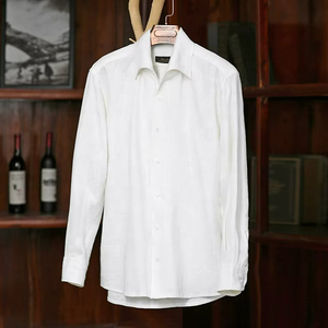 Chemise en lin 100% pour homme, chemise à manches longues - Product Image 2