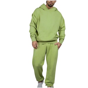 OEM Unisex <b>Plus</b> <b>Size</b> Hooded Casual Solid Hoodie Sweatpants Jogger <b>Set</b> <b>2</b> <b>Piece</b> Baggy Tracksuit Custom Gym Fitness Clothing - Product Image 5