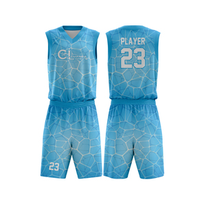 Uniforme de basket-ball respirant sur mesure avec logo personnalisé, taille plus - Product Image 3