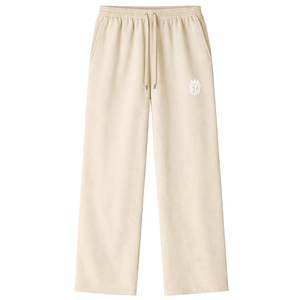 Ensemble sweat à capuche zippé et pantalon de jogging en tricot contrastant pour homme – Style décontracté en coton, streetwear, beige tendance - Product Image 3