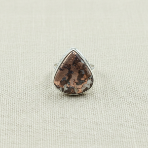 unique Copper Dolomite 925 Sterling <b>Silver</b> <b>Ring</b> Rose Gold Yellow Gold Plated Handmade Pear Handmade Boho <b>Statement</b> <b>Ring</b> for Her - Product Image 1