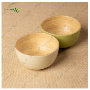 20% de réduction en stock – Bol en bambou jetable moderne et coloré, prix de gros, écologique, pour salade de fruits - Product Image 3