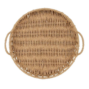 Serving tray, round paper decorative tray made in Vietnam wholesale price - Product Image 5