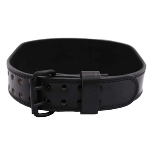 Cinturón de Levantamiento de Pesas Transpirable de Cuero Vacuno, Antideslizante, con Cierre de Gancho y Bucle, Unisex, Soporte Lumbar para Entrenamiento de Fuerza - Product Image 6