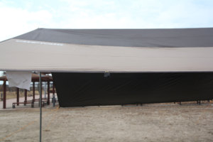 Lona de Sol Rectangular Impermeable Sun Tarp Pro para Acampar al Aire Libre, Revestimiento Negro, Tela Oxford 210D, Tipo de Refuerzo Diagonal, Cuatro Estaciones - Product Image 5