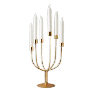 Vente en gros de bougeoirs de luxe faits à la main décoration de mariage en métal candélabre centre de table pour mariage vente à chaud - Product Image 2
