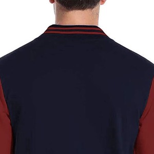 Unisex Geometric Stand Varsity Jacket Casual Letterman Bomber Warm <b>Coat</b> for School College Sports Team Street Fashion Daily - Product Image 3
