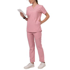 Uniformes Médicos Modernos, Conjuntos de Uniformes de Enfermera, Pantalones Deportivos Personalizados, Tallas Grandes, Uniformes de Hospital Elásticos, Tela de Jersey de Poliéster, Unisex - Product Image 3