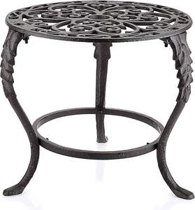 Soporte de hierro decorativo para macetas de jardín con etiquetado privado y diseño elegante para proyectos de paisajismo y decoración exterior. - Product Image 5