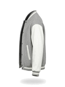 Custom Wool Body <b>White</b> Sleeves Varsity <b>Jacket</b> Wholesale <b>Men</b> Letterman <b>Jacket</b> High School Zipper Closure Waterproof Breathable - Product Image 3