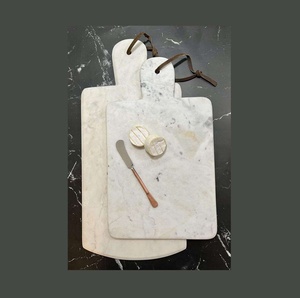 Tabla de Cortar de Mármol Blanco, Rectangular, Duradera y Antideslizante, para Servir Queso, para el Hogar, Bodas, Restaurantes, Hoteles - Product Image 4
