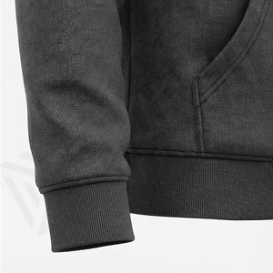 Sudadera Clásica Urbana Personalizada con Estampado y Bordado, de Algodón Teñido Liso, Corte Holgado, Colección Juvenil Ecológica - Product Image 6