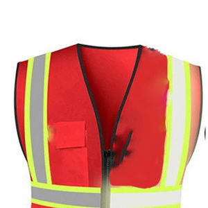 Chaleco de Seguridad de Poliéster Unisex, Talla Grande, Transpirable, Impermeable, Ignífugo, con Cierre y Letra Personalizable en la Parte Delantera, Venta al Por Mayor - Product Image 6