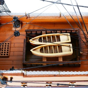 Modèle de bateau en bois USS Constitution, petit modèle artisanal de la flotte américaine, bateau à voile Old Ironsides, décoration, 57,15Lx19Wx49,53H cm - Product Image 5