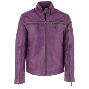 Professional Made <b>Leather</b> <b>Winter</b> Coat For Men High Quality Stand Collar <b>Leather</b> <b>Jacket</b> For Outdoor Wear Hot Selling Men Clothing - Product Image 1