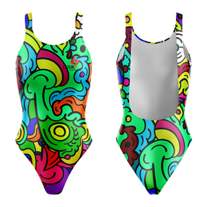 Traje de Baño Profesional Sublimado de Una Pieza para Mujer, Transpirable, para Playa, de Alto Rendimiento, OEM - Product Image 4