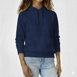 Sweat-shirt unisexe rouge à capuche coupe oversize en velours côtelé anti-boulochage avec manches lanternes et poches décontractées – Idéal pour l'hiver - Product Image 3