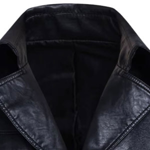 Chaqueta de Cuero PU Lavado de Alta Calidad para Hombre, Corte Ajustado, Cuello Camisero, Cierre de Cremallera, Resistente al Viento, Hecha en Pakistán - Product Image 6