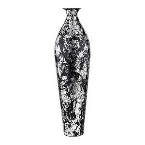 Jarrón de Metal Negro y Blanco de Lujo, Hecho a Mano, Alto y Decorativo para Hogar, Hotel, Restaurante, Decoración de Sala de Estar a Buen Precio - Product Image 2